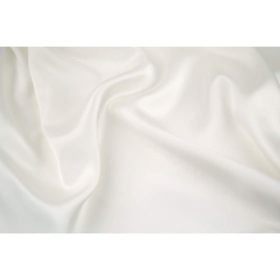 100% silk pillowcase for hair / 25 mom mulberry silk charmeuse / gift wrapped king size case in natural undyed white fabric close up Danielle Walker