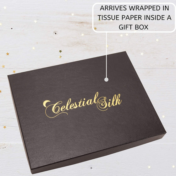 100% silk pillowcase for hair / 25 mom mulberry silk charmeuse / gift wrapped king size case in natural undyed white / gift wrapping Danielle Walker