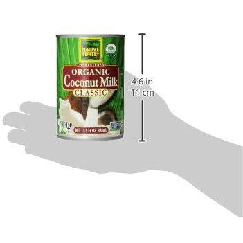 Native Forest Organic Classic Coconut Milk, 13.5 Ounce Cans (Pack of 12),Packaging may Vary