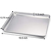 TeamFar Baking Sheet, Cookie Sheet Half Sheet Baking Pans Stainless Steel, 20 14 1, Non Toxic & Healthy, Heavy Duty & Thick Gauge, Mirror Finish & Dishwasher Safe - 2 Piece