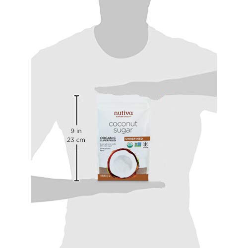 Nutiva Organic Coconut Sugar, Unrefined, 1 Pound