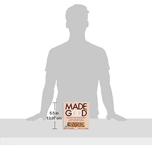 MadeGood Chocolate Chip Granola Bars, 6 Pack (36 bars); Gluten Free Oats and Delicious Chocolate Chips; Allergy-Friendly