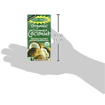 Let's Do Organic Creamed Coconut, 7 Ounce Box (Pack of 6)