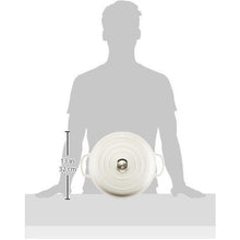  Le Creuset LS2532-3016SS Signature Enameled Cast-Iron 3 1/2 Quart Round Braiser, White w/SS Knob