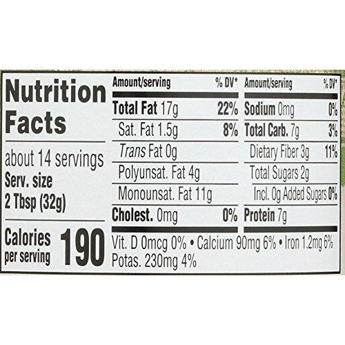 365 everyday value 16 oz. unsweetened, no salt organic creamy almond butter nutrition facts Danielle Walker
