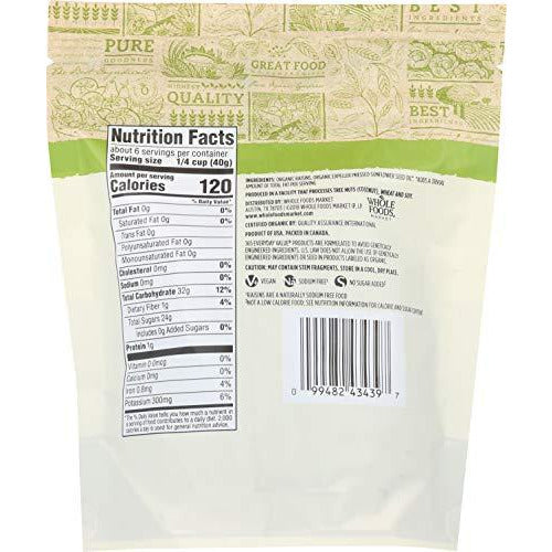 365 everyday value 8 oz. thompson seedless organic raisins back Danielle Walker 