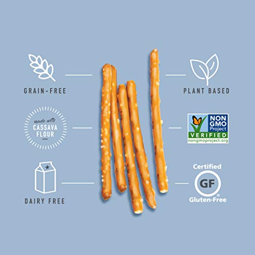 FitJoy Gluten Free Pretzels, Himalayan Pink Salt Sticks, Grain Free, 5 Ounce Bags, 4 Pack