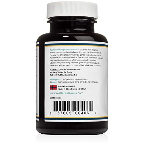 Rosita Extra Virgin Cod Liver Oil Softgels