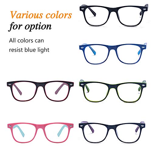 Outray Kids Computer Blue Light Blocking Glasses for Boy and Girl Anti Eyestrain