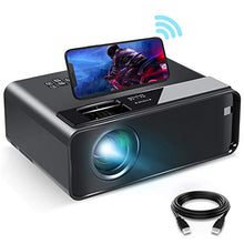  Mini Projector for iPhone, ELEPHAS 2020 WiFi Movie Projector with Synchronize Smartphone Screen, 1080P HD Portable Projector with 4600L and 200" Screen, Compatible with Android/iOS/HDMI/USB/SD/VGA