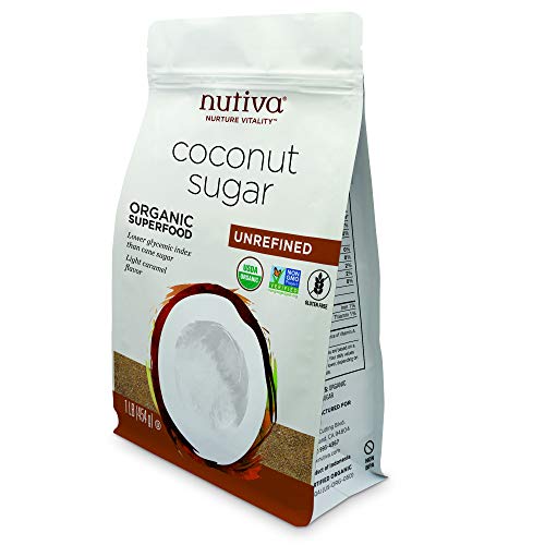 Nutiva Organic Coconut Sugar, Unrefined, 1 Pound