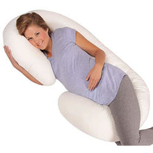  Leachco Snoogle Original Maternity/Pregnancy Total Body Pillow, Ivory