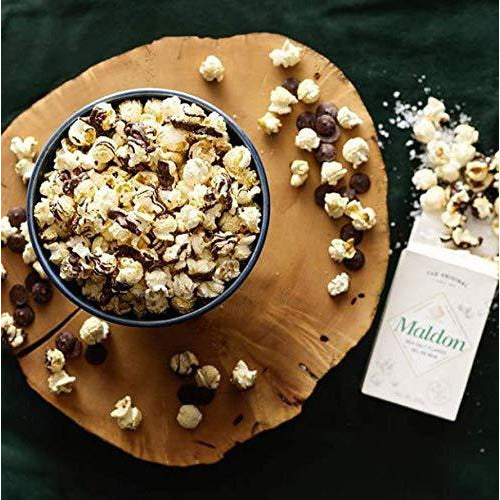 Maldon Salt, Sea Salt Flakes, 8.5 oz (240 g), Kosher, Natural, Handcrafted, Gourmet, Pyramid Crystals