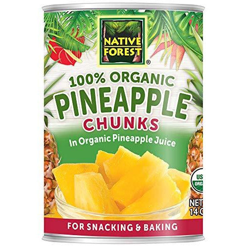 Native Forest Organic Pineapple Chunks, 14 Ounce Cans (Pack of 6)