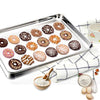TeamFar Baking Sheet, Stainless Steel Baking Pan Cookie Sheet, Healthy & Non Toxic, Rust Free & Less Stick, Easy Clean & Dishwasher Safe
