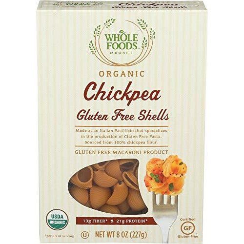 Whole Foods Market, Organic Chickpea Gluten Free Shells, 8 oz