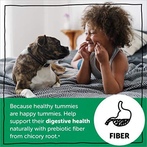 SmartyPants Kids Fiber Daily Gummy Multivitamin: Vitamin C, D3, E, Methyl B12, B6, Gluten Free Supplement, Omega 3 Fish Oil (DHA/EPA) - 30 Day supply