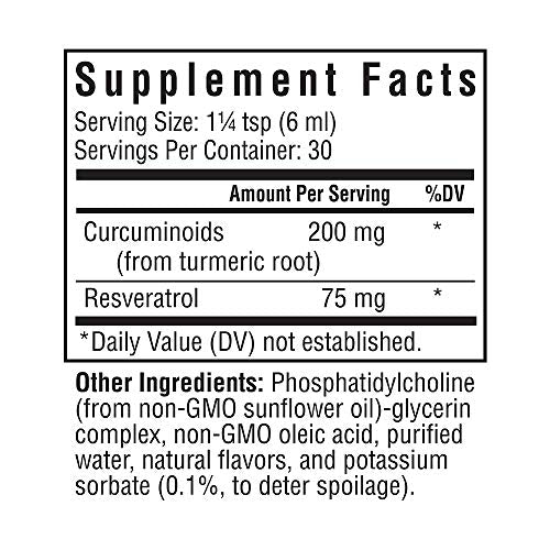 Seeking Health | Optimal Liposomal Curcumin | Liposomal Tumeric | Resveratrol Supplement | Non-GMO | Allergen-Free