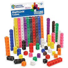  Learning Resources MathLink Cubes, Homeschool, Educational Counting Toy, Math Cubes, Linking Cubes, Early Math Skills, Math Manipulatives, Set of 100 Cubes, Ages 5+