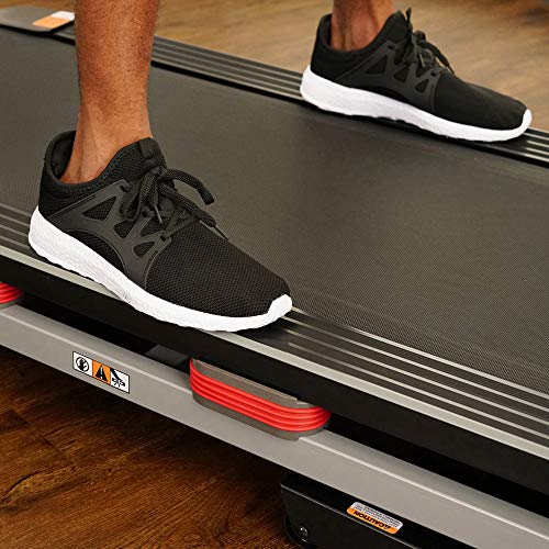 Sunny Health & Fitness Electric Folding Treadmill with LCD and Pulse Monitor, 265 LB Max Weight, Tablet Holder, Bluetooth Speakers and USB Charging - SF-T7917,Black