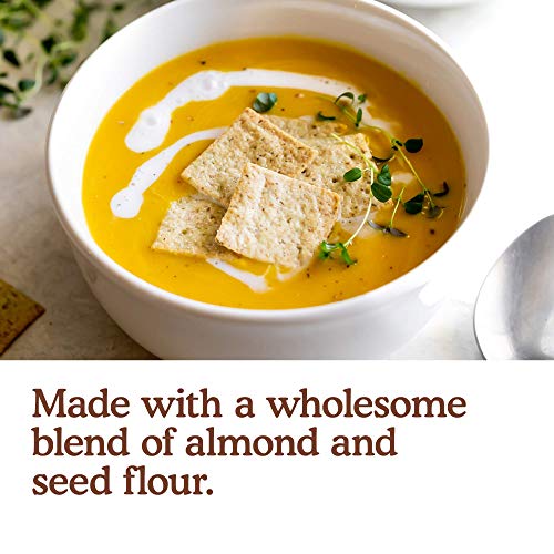 Simple Mills Almond Flour Crackers, Farmhouse Cheddar, Gluten Free, Flax Seed, Sunflower Seeds, Corn Free, Good for Snacks, Made with whole foods, 3 Count (Packaging May Vary)