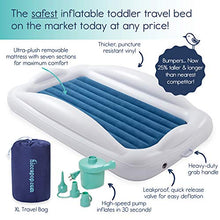  Inflatable Toddler Travel Bed with Safety Bumpers
