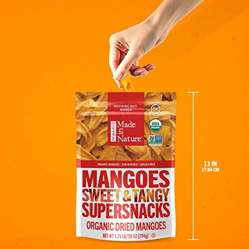 Made In Nature Organic Dried Mangoes, 28oz - Non-GMO Vegan Dried Fruit Super Snack