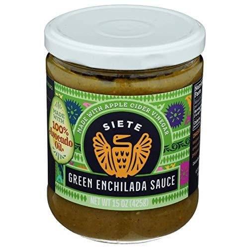 Siete Family Foods, Sauce Enchilada Green, 15 Ounce