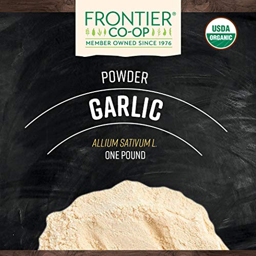 Frontier Co-op Garlic Powder, Certified Organic, Kosher | 1 lb. Bulk Bag | Allium sativum L.