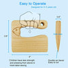 LUOLAO Wooden Kids Knife for Cooking and Safe Cutting Veggies Fruits, 2-5 Years Old