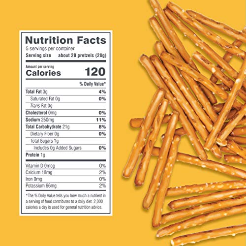 FitJoy Gluten Free Pretzels, Himalayan Pink Salt Sticks, Grain Free, 5 Ounce Bags, 4 Pack