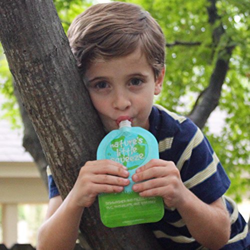 WeeSprout Double Zipper Reusable Food Pouch - 6 Pack -  5 fl oz