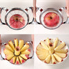 SAVORLIVING Apple Slicer Upgraded Version 12-Blade Extra Large Apple Corer, Stainless Steel Ultra-Sharp Apple Cutter, Pitter, Divider for Up to 4 Inches Apples (Update)