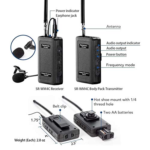 Saramonic Dual Wireless VHF Lavalier Microphone Bundle
