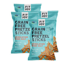  FitJoy Gluten Free Pretzels, Himalayan Pink Salt Sticks, Grain Free, 5 Ounce Bags, 4 Pack