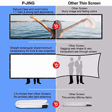  Projector Screen 120 inch 16:9 HD Foldable Anti-Crease Portable Projection Movies Screen for Home Theater Outdoor Indoor Support Double Sided Projection by P-JING