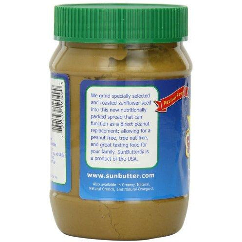 SunButter Sunflower Butter, Delicious, Organic Alternative to Peanut Butter, 16 ounce plastic jars, Pack of 3