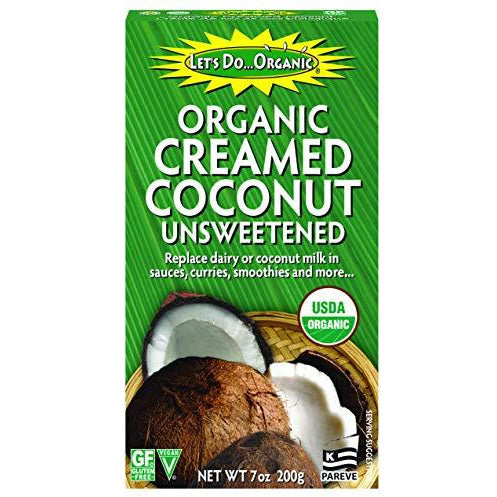 Let's Do Organic Creamed Coconut, 7 Ounce Box (Pack of 6)