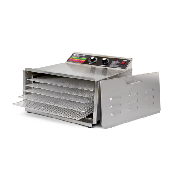 TSM Products Stainless Steel Food Dehydrator with 5 Stainless Steel Shelves