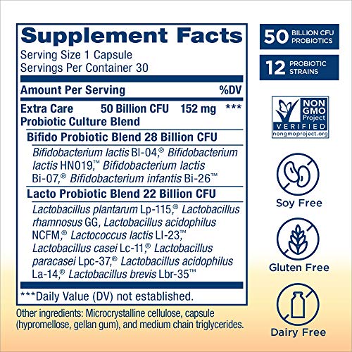 Renew Life Adult Probiotic - Ultimate Flora Extra Care Probiotic Supplement for Men & Women