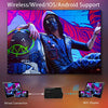 Mini Projector for iPhone, ELEPHAS 2020 WiFi Movie Projector with Synchronize Smartphone Screen, 1080P HD Portable Projector with 4600L and 200" Screen, Compatible with Android/iOS/HDMI/USB/SD/VGA