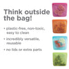 Stasher 100% Silicone Reusable Food Bag, Sandwich Storage Size, 7-inch (15-ounce), Clear