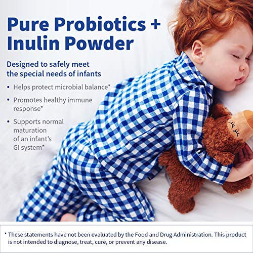 Klaire Labs Ther-Biotic For Infants Probiotic Powder - 5 Billion CFU, Hypoallergenic for Baby & Mixes Well with Formula, Breast Milk & Food for Safe GI & Immune Support (120 Servings, 60 Grams)