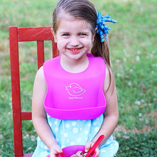  Silicone Baby Bibs Easily Wipe Clean - Comfortable Soft Waterproof Bib Keeps Stains Off, Set of 2 Colors (Lime Green/Turquoise)