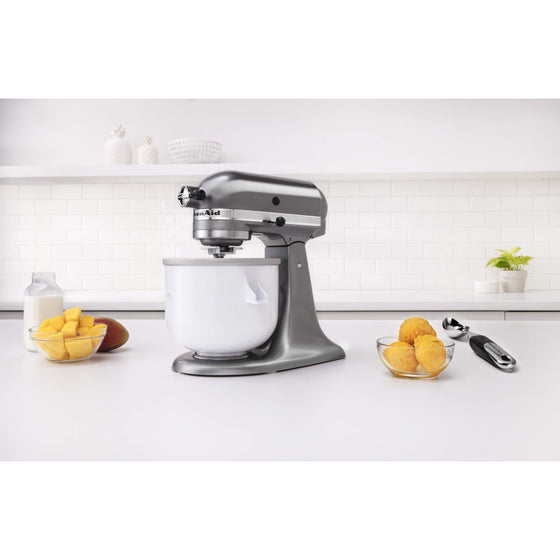 KitchenAid KICA0WH Ice Cream Maker Attachment - Excludes 7, 8, and most 6 Quart Models