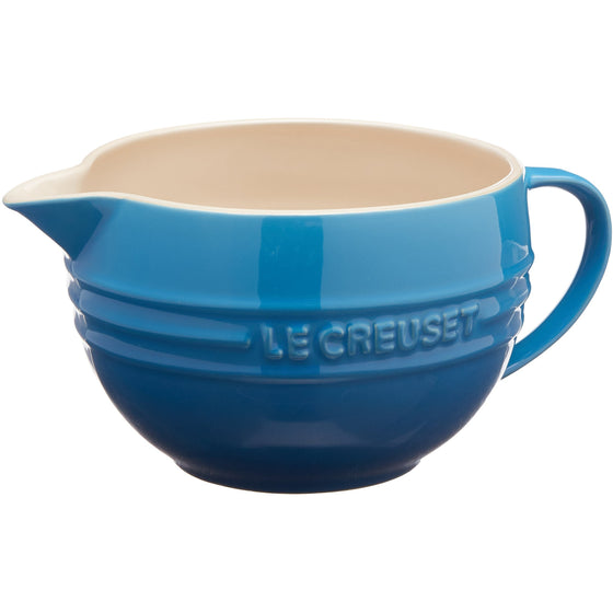Le Creuset PG4000-1659 Stoneware Batter Bowl, 2-Quart, Marseille