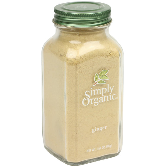 Simply Organic Ginger Root Ground Certified Organic, 1.64 Ounce Container