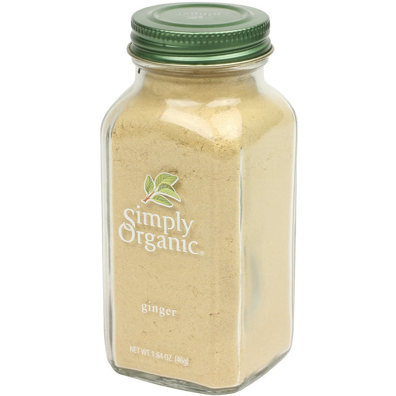 Simply Organic Ginger Root Ground Certified Organic, 1.64 Ounce Container