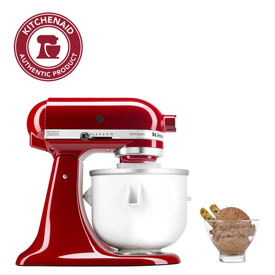 KitchenAid KICA0WH Ice Cream Maker Attachment - Excludes 7, 8, and most 6 Quart Models