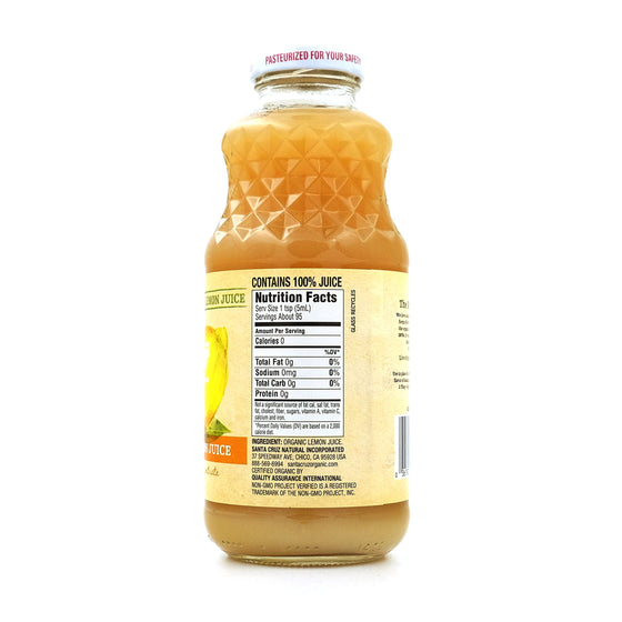 Santa Cruz Organic Lemon Juice, 16 oz